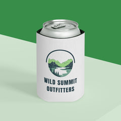 Wild Summit Outfitters Can Cooler – Outdoor Mountain Logo Beverage Koozie