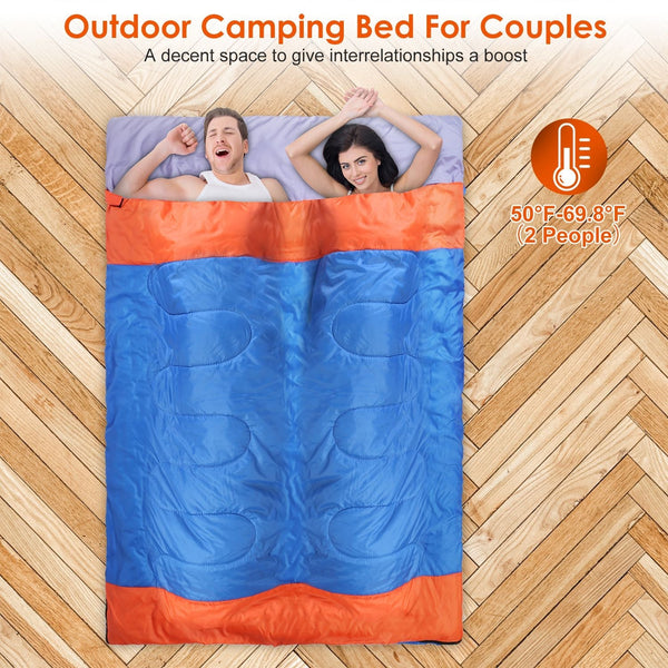 2 People Sleeping Bag for Adult & Kids - Lightweight & Water Resistant