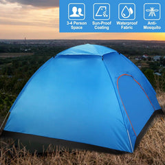 4 Persons Camping Waterproof Tent