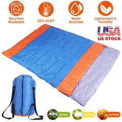 2 People Sleeping Bag for Adult & Kids - Lightweight & Water Resistant