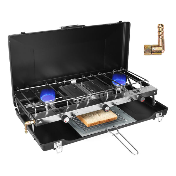 3-Burner Propane Camping Stove