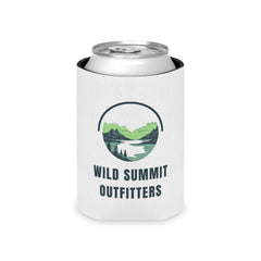 Wild Summit Outfitters Can Cooler – Outdoor Mountain Logo Beverage Koozie