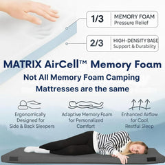 Matrix Air-Cell Memory Foam Camping Mattress