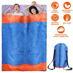 2 People Sleeping Bag for Adult & Kids - Lightweight & Water Resistant
