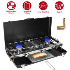 3-Burner Propane Camping Stove