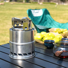 Portable Stainless Steel Wood Camping Stove