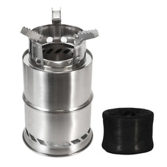 Portable Stainless Steel Wood Camping Stove