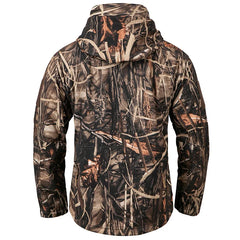 Men’s Camouflage Tactical Softshell Jacket – Waterproof Fleece Hooded Coat for Hunting, Hiking & Outdoor Adventures