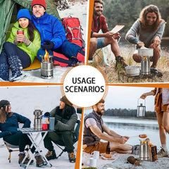 Portable Stainless Steel Wood Camping Stove