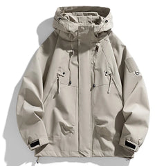 Men’s Waterproof Windbreaker Hooded Jacket