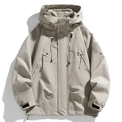 Men’s Waterproof Windbreaker Hooded Jacket