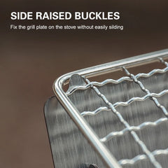 Camping Wood Burning Stove with Grill Plate