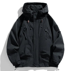 Men’s Waterproof Windbreaker Hooded Jacket
