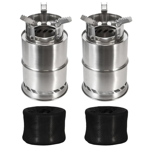 Portable Stainless Steel Wood Camping Stove